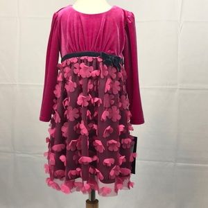 Isabella and Chloe Beautiful dress with flowers.